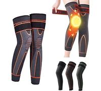 Tourmaline Acupressure Self-heating Shaping Knee Sleeve Mugwort Acupressure Shaping Knee Pads Knee Compression Sleeve Wormwood Self-heating Knee Pads Full Leg Compression Sleeves ( Color : Orange , Si