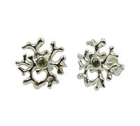 Tourmaline Stud Earrings 925 Sterling Silver Red 3mm Round Faceted Prong Set Gemstone Minimal Crystal Studs Small Delicate Jewelry Gift for Her