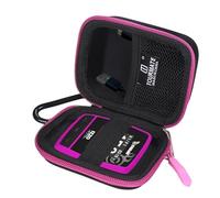 Tourmate Golf GPS Storage Case Compatible for Izzo Swami Handheld Golf GPS Rangefinder (Case Only) (Black & Rose Pink)