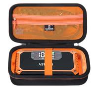 Tourmate Hard Case for AstroAI Car Jump Starter, 2000A 12V 18000mAh Car Battery Charger Holder (Case Only), Black+Orange, Portable