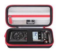 Tourmate Hard Case for DR-05/DR-05X/DR-05XP/DR-07X Stereo Handheld Digital Audio Recorder - Travel Box for Xvive XV1-R Recorder(Box for Sale) (Black & Red)
