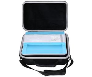 Tourmate Hard Document Scanner Carrying Case for Plustek Photo Scanner - ephoto Z300, Scan 4x6 Photo in 2sec, Auto Crop and Deskew CCD Sensor, Protective Carrying Storage Bag(ONLY CASE) (Black + Gray)