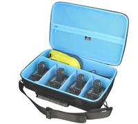 Tourmate Hard Storage Case for 18V Battery and Charger Combo for Ryobi 18 Volt Cordless Tools Battery - Travel Case for Freely DIY(Box for Sale) (Black & Blue)