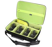 Tourmate Hard Storage Case for 18V Battery and Charger Combo for Ryobi 18 Volt Cordless Tools Battery - Travel Case for Freely DIY(Box for Sale) (Black & Green)