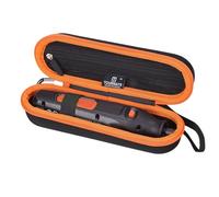 Tourmate Hard Storage Case for 7350-5 Cordless Rotary Tool - Travel Case for Tarlido/GOXAWEE/Saker/Cordless Rotary Tool Kit(Only Case) (Black&Orange)