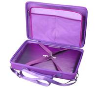 Tourmate Hard Storage Case for BOIFUN/YOTON/POFOTO/PJGCWB/WONNIE 17.5" Portable DVD Player，14'' 15.5" 15.7" 16.9" With Fixed Spring Rope EVA Box (Only Case)(Purple)