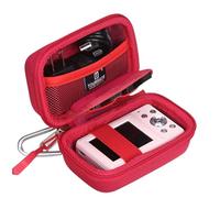 Tourmate Hard Storage Case for CAMKORY/VAHOIALD/QONGUDS/Fleafer/WONNIE/VYNCS/SMARTKLIK/Rovemre/YiFuar/Focusify/Canon PowerShot 180 190/Sony DSCW800 830 Digital Camera(Case Only) (Rose Red)