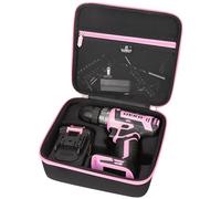 Tourmate Hard Storage Case for DEKOPRO Power Drill Cordless - Travel Case for 20 Volt Drill Driver Kit(Only Case) (Pink)