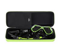 Tourmate Hard Storage Case for Greatever Dry Snorkel Set,Travel Case for Anti-Fog Scuba Diving Mask, Only Case (Green)