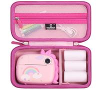 Tourmate Hard Storage Case for HiMont/Sangrui/ARNSSIEN/Usteetic Camera Instant Print - Travel Case for Selfie Video Camera(Only Box) (PU, Pink)