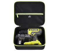 Tourmate Hard Storage Case for RYOBI ONE+ 18V Cordless 1/2 in. Drill PCL206B - Travel Case for RYOBI ONE+ 18V Cordless 1/4 in/18V Cordless 3/8 in Driver(Box for Sale) (Black & Green)