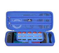 Tourmate Hard Storage Case for Switch 2 2025,Travel Case for Pouch Holds Cartridges,Protective Hard Shell Portable Travel(Box for Sale) (PU, Blue)