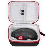 Tourmate Hard Travel Case for Logitech Ergo M570 M575 / Nulea Wireless Trackball Mouse (Case Only) (Oxford, Black & Red)