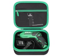 Tourmate Hard Travel Case for SKIL 4V Rechargeable Cordless Screwdriver SD561802 - Protective Carrying Bag (Case Only) (Black & Green)