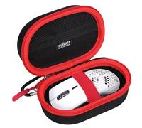 Tourmate Storage Case for Glorious/TMKB Falcon M1SE/HyperX Gaming Wireless Mouse, Model O/D RGB Mouse with Lights Hard Travel Case, Protective Carrying Storage Bag(Only Box) (Black & Red)