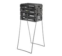 Tourna Ballport Tennis Ball Hopper Holds 80 Balls Durable and Lightweight - Black