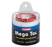 Tourna Mega Tac XL - White - Pack of 30 Overgrips - Tennis - Tour Travel Pouch