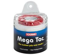 Tourna Mega Tac XL - White - Pack of 30 Overgrips - Tennis - Tour Travel Pouch