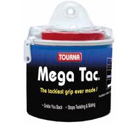 Tourna Mega Tac XL - White - Pack of 30 Overgrips - Tennis - Tour Travel Pouch