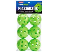 Tourna Strike Indoor Pickleballs Lime Green 6 Pack