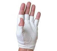Tourna Tennis Glove-Mens Half, Finger-Medium-Left, White (TGH-M-M-L)