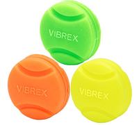 Tourna Vibrex Neon Tennis Vibration Dampeners, Neon Assorted, 3 Per Pack