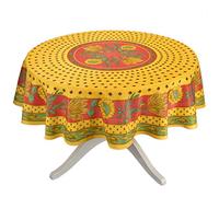 Tournesol Red/Yellow French Provencal Tablecloth - Round