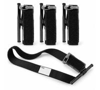Tourniquet 4 Pack, Nylon Strap with Twist Rod, 90 cm Extended Length | Each Folds to 4.7 x 1.4 x 1.2 in (12 x 3.5 x 3 cm), Weighs 43 g, with Hook Loop Strap and Time Record Area