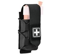 Tourniquet Pouch with Molle Clip,SABADO Tourniquet Holder Removeable Flap Cover,TQ Pouch for Duty Belt and Tactical Vest