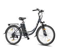 Touroll Electric Bike, B1 26'' Electric Bicycle for Adults with 7 Speed, 36V 15.6Ah Removable Battery, City Urben E-Bike, Adjustable Seat Height