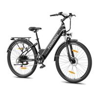 Touroll Electric Bike, J1/J1 ST Pedal Assist City E Bike, 27.5" Electric Bicycle Commute Trekking Bike for Adults with 36V 15.6Ah Battery, LCD Display, 7 Speed (J1 ST)