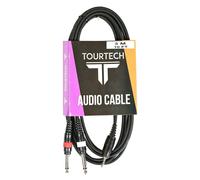 Tourtech Mini Jack To Dual Mono 1/4 Jack Cable 3m