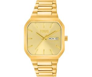 TOUS Analogue Watch with Steel/Aluminium Strap Lit, Gold, Bracelet