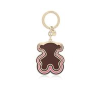 TOUS BEAR WAVES BROWN GOLDEN KEYCHAIN
