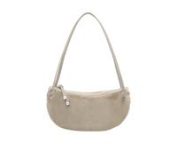 TOUS Halfmoon 2002359045 Women's Bag - Leather and Polyester, Adjustable Handle, Premium Texture, Zip Closure, 21.5×36×12 cm