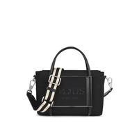 TOUS Women's Bandolera L. Empire Soft Crossbody, Black/White, Grande