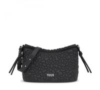 TOUS Medium Shoulder Bag Puffy Bear, Women's Bag, Black