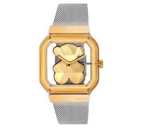 TOUS Women's Watches D-Bear Party Analog Watch with Steel and Gold-Plated Steel Bracelet