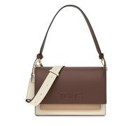 TOUS Shoulder Bag, Brown and Beige, Faux Leather, with Adjustable Handle, Two-Tone Design