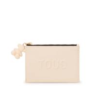 TOUS Wallet Card Holder Beige La Rue New | 395910495, Beige, One Size, Purse