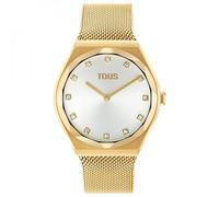 TOUS Women's Watches Analog Watch with Karat Round Mesh Gold Steel Bracelet