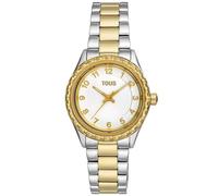 TOUS Watches mini t-Bear Childrens Analogue Automatic Watch with Stainless Steel Gold Plated Bracelet 3000132700