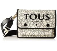 TOUS Women's Bandolera M. Audree K Mini Crossbody Bag, Beige-Black, MEDIANO