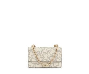 TOUS Women's Bandolera S. Solapa KAOS Icon Beige-Mult Crossbody Bag, pequeño