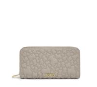 TOUS Women's Billetera Mediana 2002186343 Puffy Bear Topo Medium Wallet, Black/White, Mediano