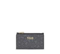 Tous Women's Billetera S. KAOS Mini Lines Gris Oscuro Billfold, Dark Grey, pequeña