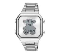 TOUS Women's Watches D-Bear Digital Watch with Stainless Steel Bracelet