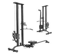 TOUSAINS 2 in1 Cable Rowing Machine CR63 , Plate-Loaded Functional Trainer 150kg, Foldable Cable Crossover for Home Gym Strength Equipment for Full Body Workout