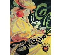 Toussaint Cafe Jacqmotte Brussels Nouveau Advert Large Wall Art Poster Print Thick Paper 18X24 Inch