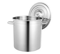 TouSuaRSi 35L Stainless Steel Bucket Food Tank Water Storage with Handle & Lid Kitchen Extra Thick Ice Water Bucket for Kitchen, Industry, Medicine, Gastronomy and Private Use